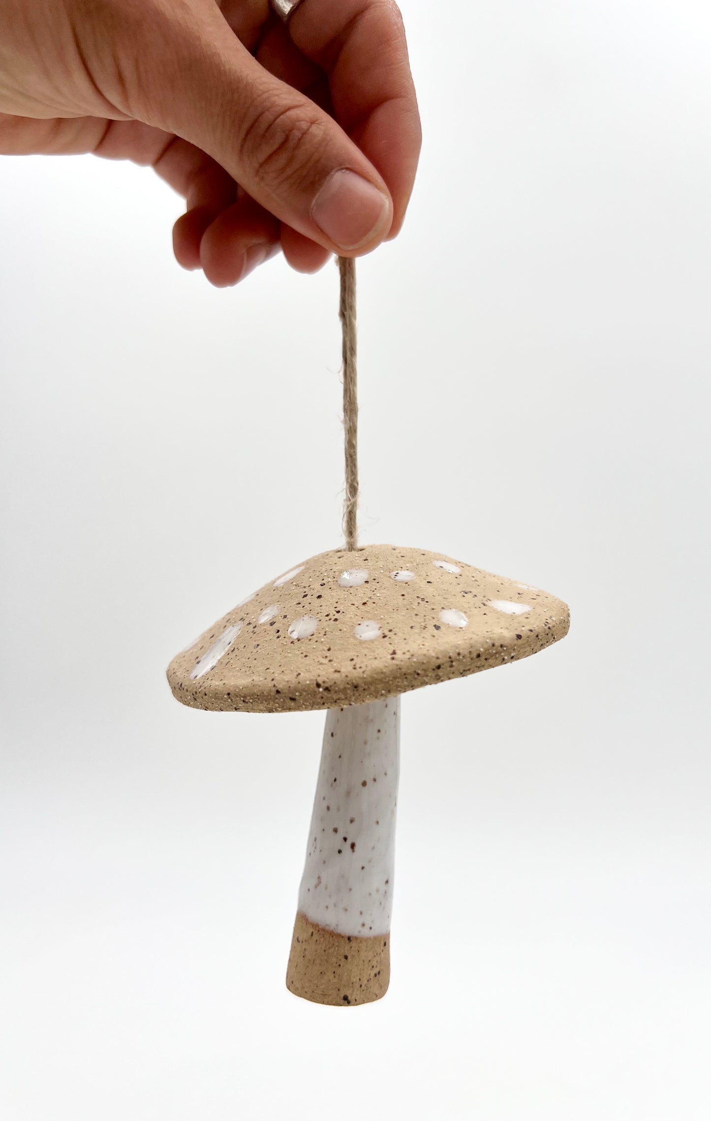 natural mushroom with speckles