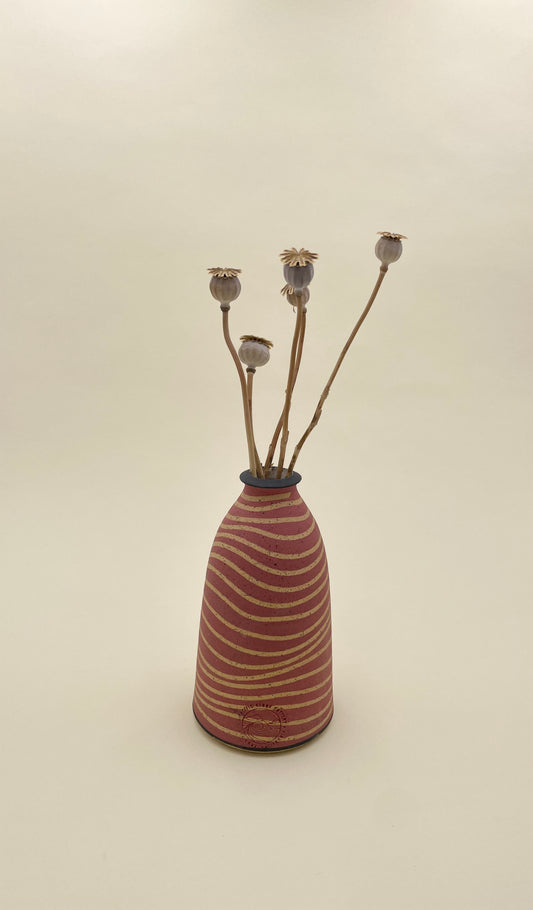 Ceramic bud vase, handmade