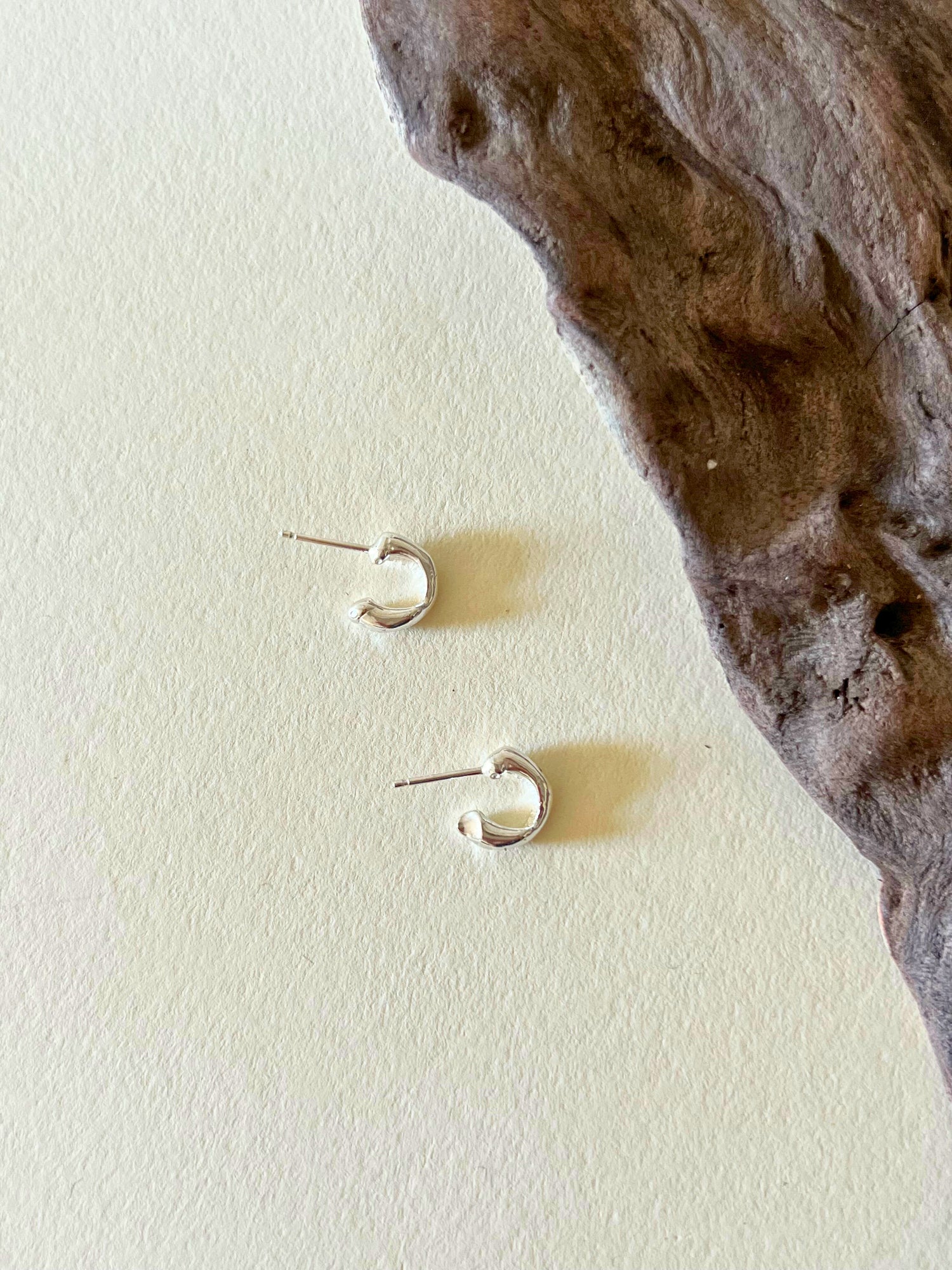 sculptural earrings, mountain inspired jewelry, lost wax cast, handmade